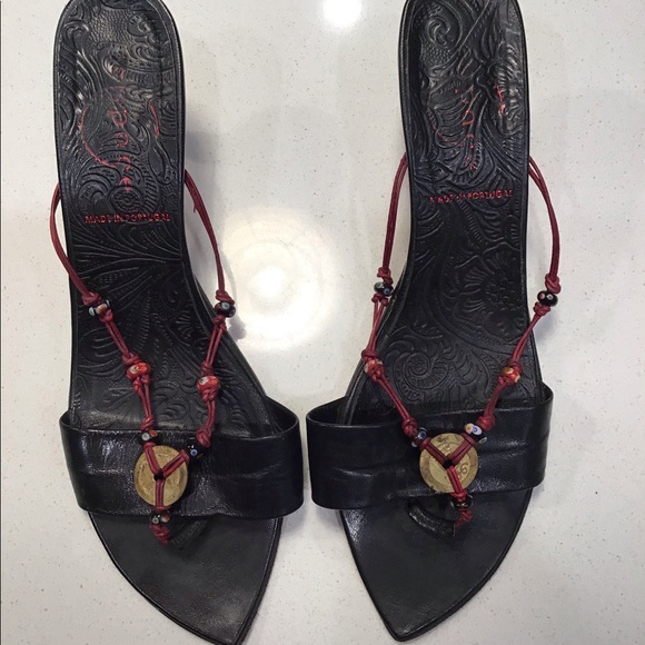 RARE VINTAGE Leather espace shoes Size 8 - Picture 2 of 7